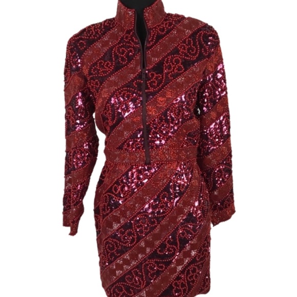 Henri Bendel Beaded 2 Piece Suit Size 6 - Picture 8 of 8